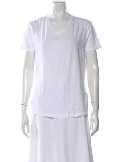 Pre-owned Orlebar Brown V-neck Short Sleeve T-shirt In White