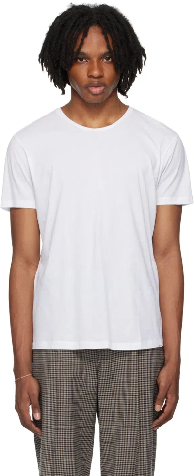 Orlebar Brown Ob-t Slim-fit Cotton-jersey T-shirt In White