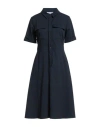 Orlebar Brown Woman Midi Dress Midnight Blue Size 12 Polyester, Cotton, Viscose, Elastane In Blue