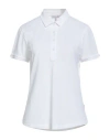 Orlebar Brown Woman Polo Shirt White Size 12 Polyester, Cotton, Elastane In White