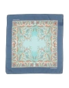Orlebar Brown Woman Scarf Turquoise Size - Cotton, Silk In Blue