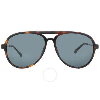 Orlebar Brown X Linda Farrow Grey Pilot Unisex Sunglasses Ob24c2sun 55 In Brown / Gold / Green / Grey / Yellow