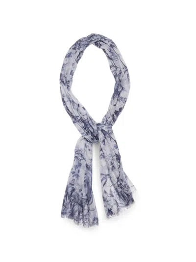 Orlebar Brown Zephra Floral-print Scarf In Blue