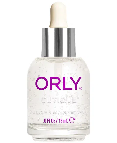 Orly Cutique Cuticle And Stain Remover, 0.6 Oz. In Clear