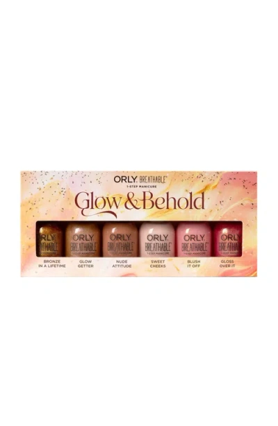 Orly Glow & Behold 6-piece Breathable Nail Color Set In Transparent