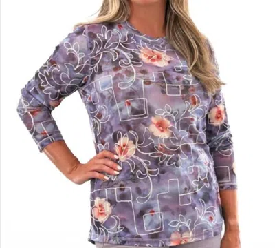Orly Mesh Top In Purple