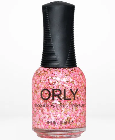Orly Party In Pink Nail Lacquer, 0.6 Oz. In Pink Topper Sparkles With Holographic Go