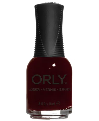 Orly Twinkling Veil Nail Lacquer, 0.6 Oz. In Deep Brown Purple Creme With Black Red U