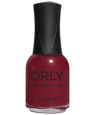 Orly Twinkling Veil Nail Lacquer, 0.6 Oz. In Rich Red Creme With Cherry Undertones
