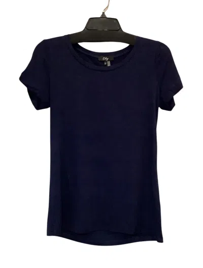 Orly Women's Cap Sleeve Tee In Navy In Blue