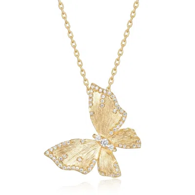 Ormiro Women's Butterfly Reverie Gold Vermeil Necklace