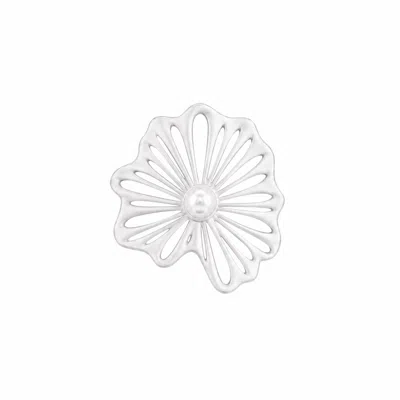 Ormiro Women's Spellflower Pearl & Sterling Silver Ring