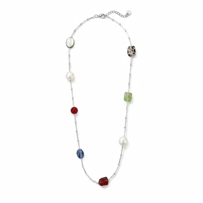 Ormiro Women's Summer Spritz Multi-stone Necklace