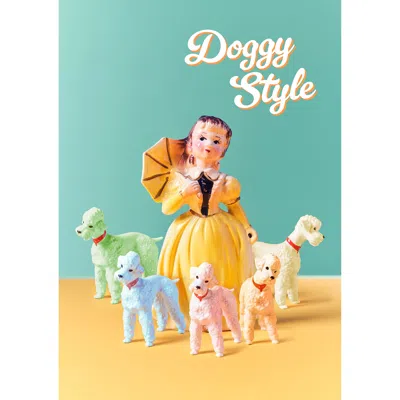 Ornament Art Doggy Style Poodle Lady Giclée Photo Print  A Two Size