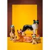 Ornament Art Goggle Eyed Dogs, Yellow Giclée Photo Print.  A One Size