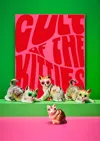 Ornament Art Green / Pink / Purple Cult Of The Kitties Giclée Photo Print