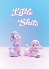Ornament Art Pink / Purple / Blue Little Shits Poodles Giclée Photo Print