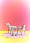 Ornament Art Pink / Purple / Yellow Nana's House, Pink Horses Giclée Photo Print