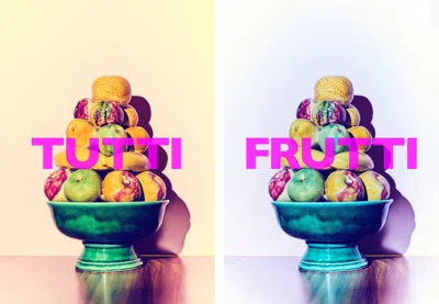 Ornament Art Tutti Frutti Fruit Bowl Pair Of Photo Prints