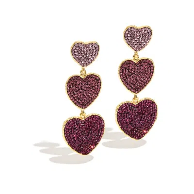 Ornare The Label Women's Gold Belinda Earrings – Rose In Multi