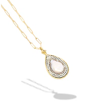 Ornare The Label Women's Gold Helen Necklace - Pearl
