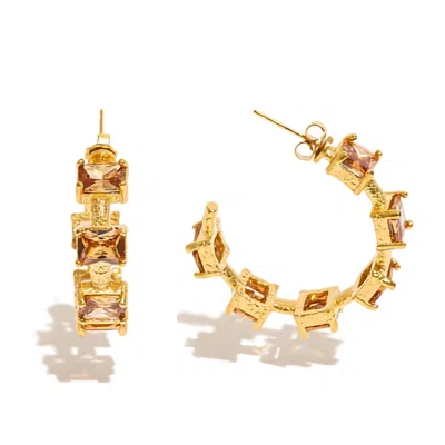 Ornare The Label Women's Gold Lily Hoops