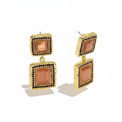 Ornare The Label Women's Gold / Orange Alba Earrings - Sunset In Multi