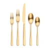 Ornative Aabbye 20-pc. Flatware Set In Gold