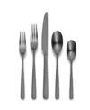Ornative Aabbye Service For 4 20 Piece Flatware Set In Black