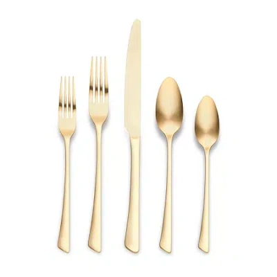 Ornative Abril 20-pc. Flatware Set In Gold