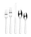 Ornative Adila Mirror Service For 4 20 Piece Flatware Set In Silver