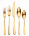Ornative Adila Service For 4 20 Piece Flatware Set In Gold
