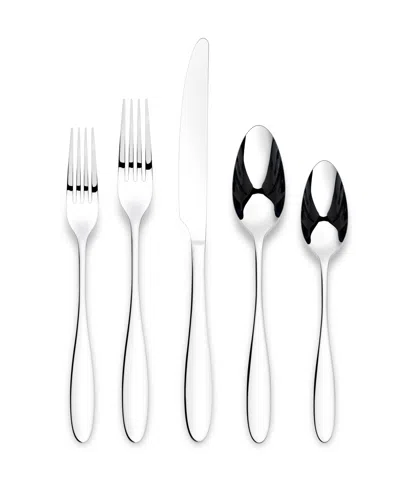 Ornative Amadea Mirror Service For 4 20 Piece Flatware Set In Silver