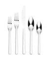 Ornative Anakin Service For 8 42 Piece Flatware Set With Wire Caddy In Silver