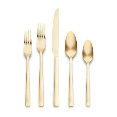 Ornative Lola 20-pc. Flatware Set In Gold