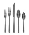 Ornative Lola Service For 4 20 Piece Flatware Set In Black