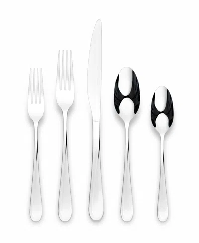 Ornative Noa Mirror Service For 4 20 Piece Flatware Set In Silver