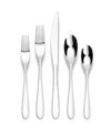 Ornative Percival Mirror Service For 4 20 Piece Flatware Set In Silver