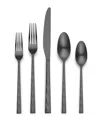 Ornative Rooney Service For 4 20 Piece Flatware Set In Black