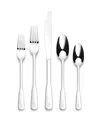 Ornative Yesenia Satin Service For 4 20 Piece Flatware Set In Silver