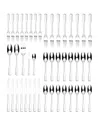 Ornative Yesenia Satin Service For 8 45 Piece Flatware Set In Silver