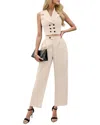 Orniya 2pc Vest & Pant Set In Neutral