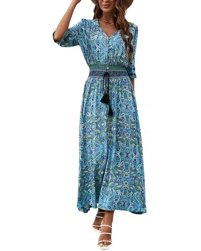 Orniya Maxi Dress In Blue
