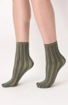Oroblu Assorted 2-pack Crew Socks In Military 3