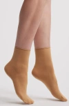 Oroblu Cheryl Quarter Socks In Camel 2