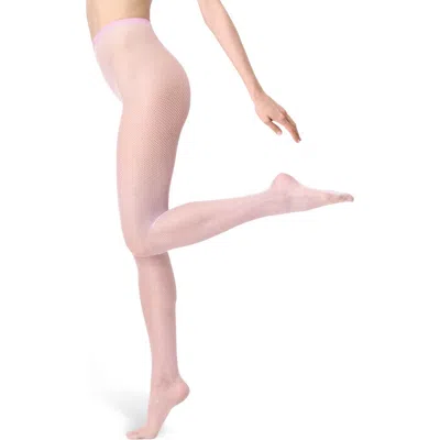 Oroblu Collant Tricot Fishnet Tights In Pink