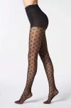 Oroblu Floral Sheer Tights In Black