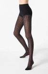 Oroblu Graphic Wave Tights In Black
