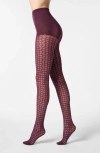 Oroblu Graphic Wave Tights In Purple