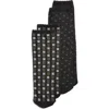 Oroblu Joyful Assorted 2-pack Crew Socks In Black